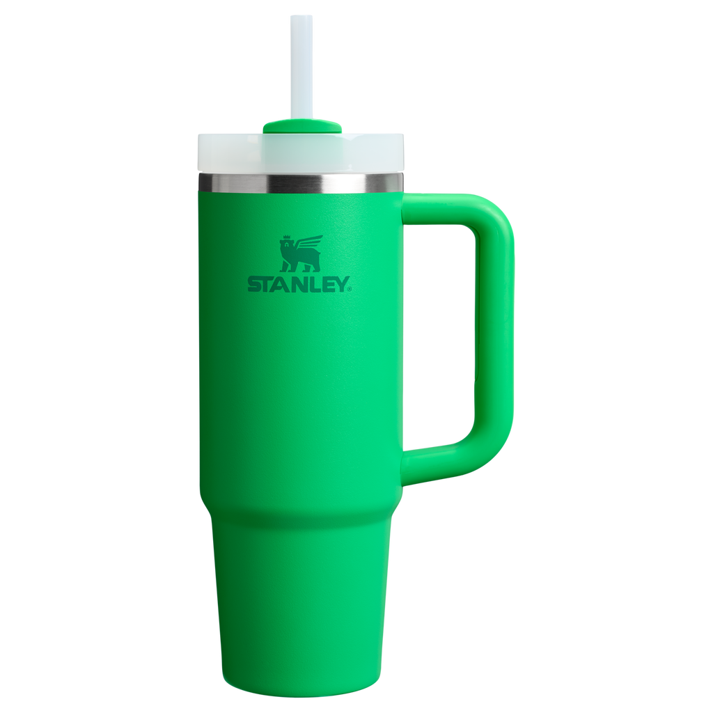 Car-Cup Friendly The Quencher H2.0 Flowstate Tumbler | Stanley Create D331C - Premium Stainless Steel Straw Cup for All-Day Hydration - Meadow