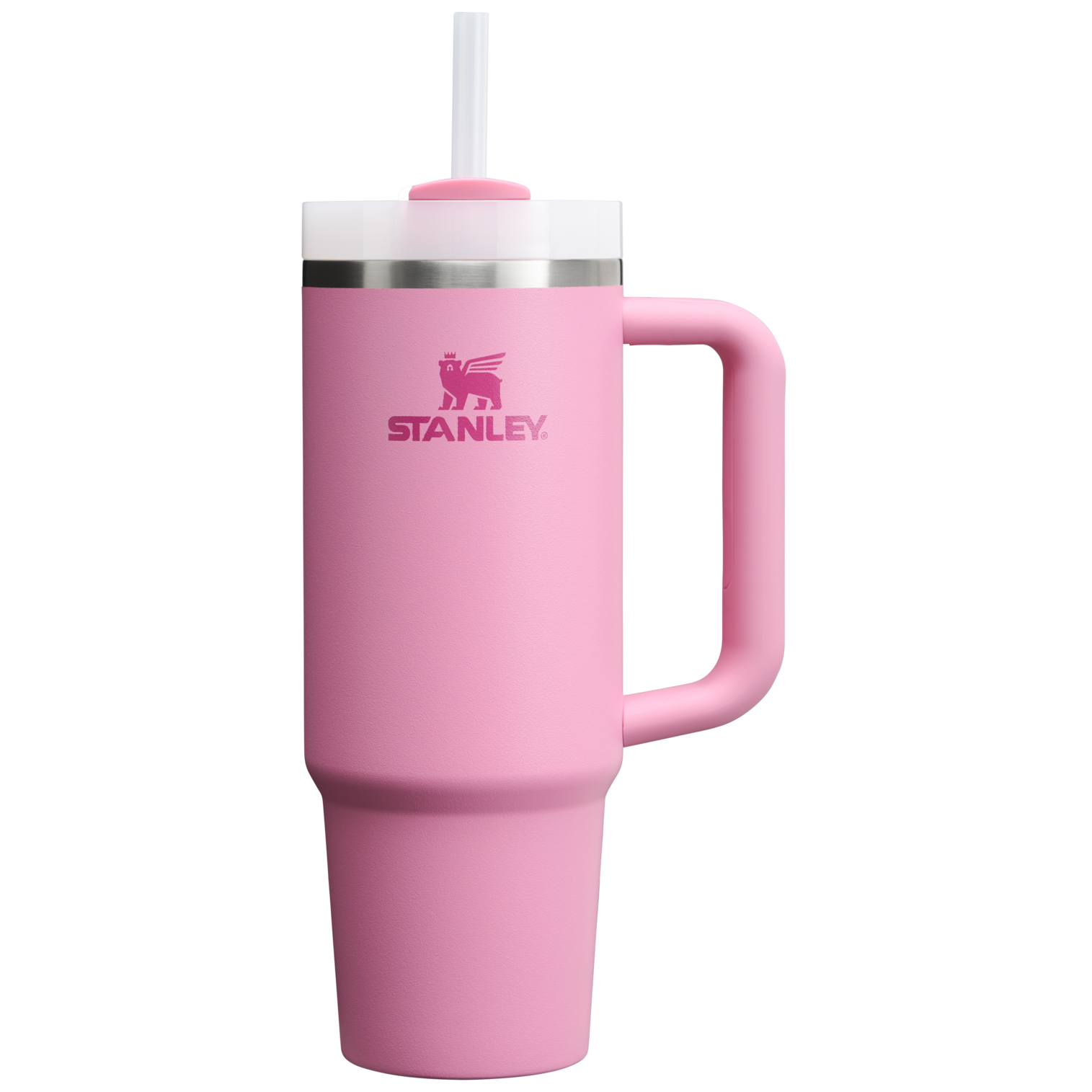 Car-Cup Friendly The Quencher H2.0 Flowstate Tumbler | Stanley Create D331C - Premium Stainless Steel Straw Cup for All-Day Hydration - Peony