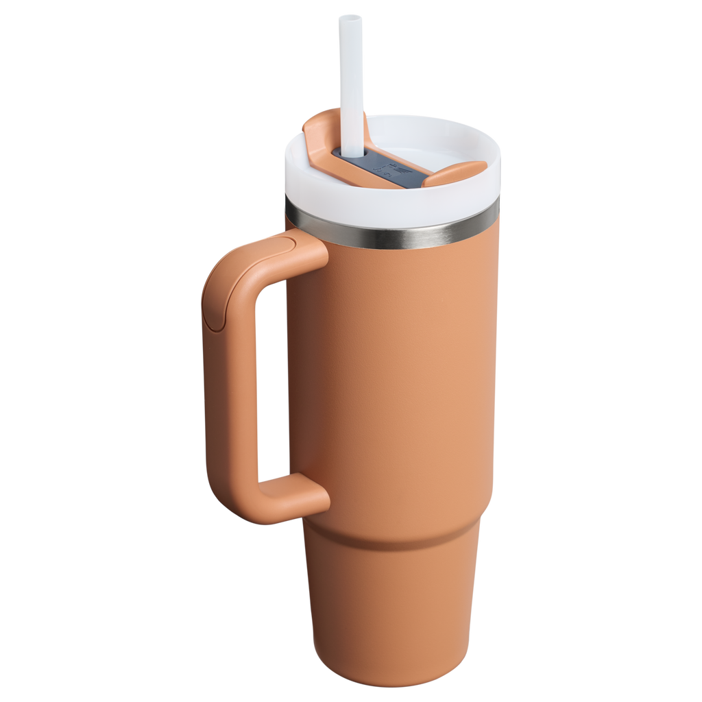 Car-Cup Friendly The Quencher H2.0 Flowstate Tumbler | Stanley Create D331C - Premium Stainless Steel Straw Cup for All-Day Hydration Detail