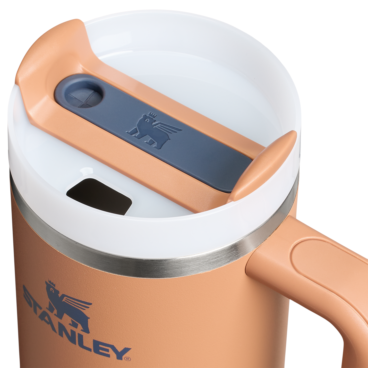 Car-Cup Friendly The Quencher H2.0 Flowstate Tumbler | Stanley Create D331C - Premium Stainless Steel Straw Cup for All-Day Hydration Detail