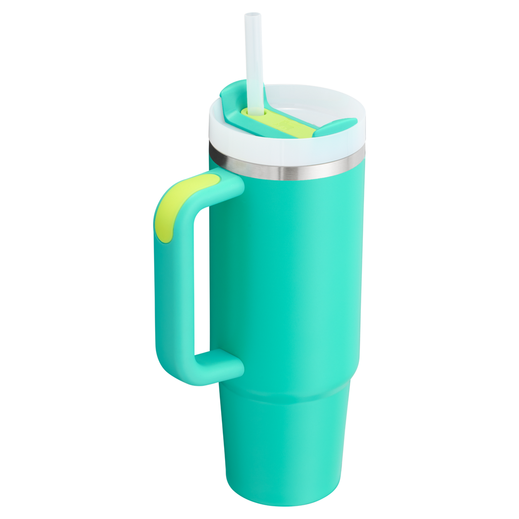 Car-Cup Friendly The Quencher H2.0 Flowstate Tumbler | Stanley Create D331C - Premium Stainless Steel Straw Cup for All-Day Hydration Detail