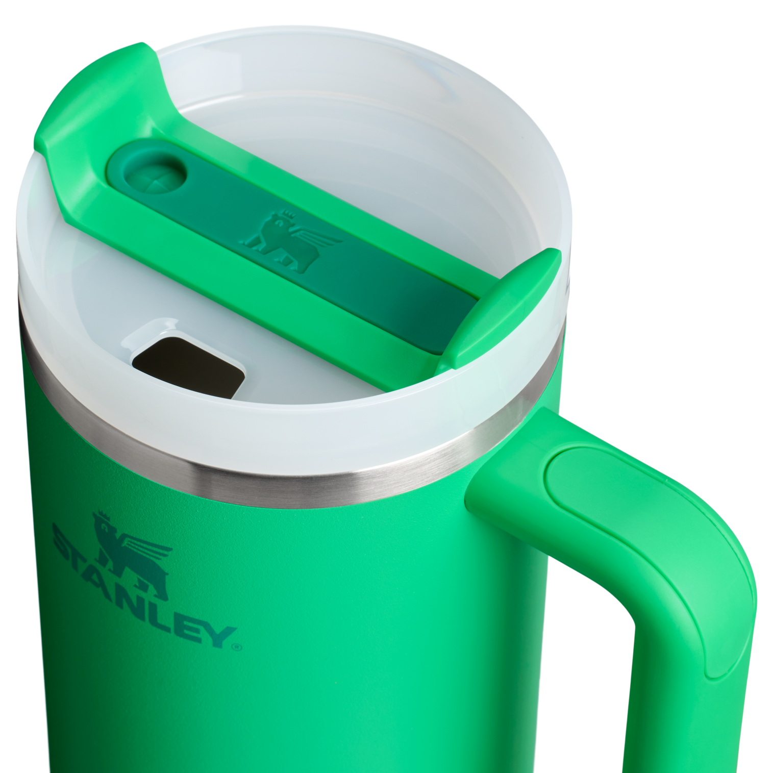 Splash-Resistant FlowState The Quencher H2.0 Flowstate Tumbler  | Stanley Create D332L - Premium Stainless Steel Straw Cup for All-Day Hydration Detail
