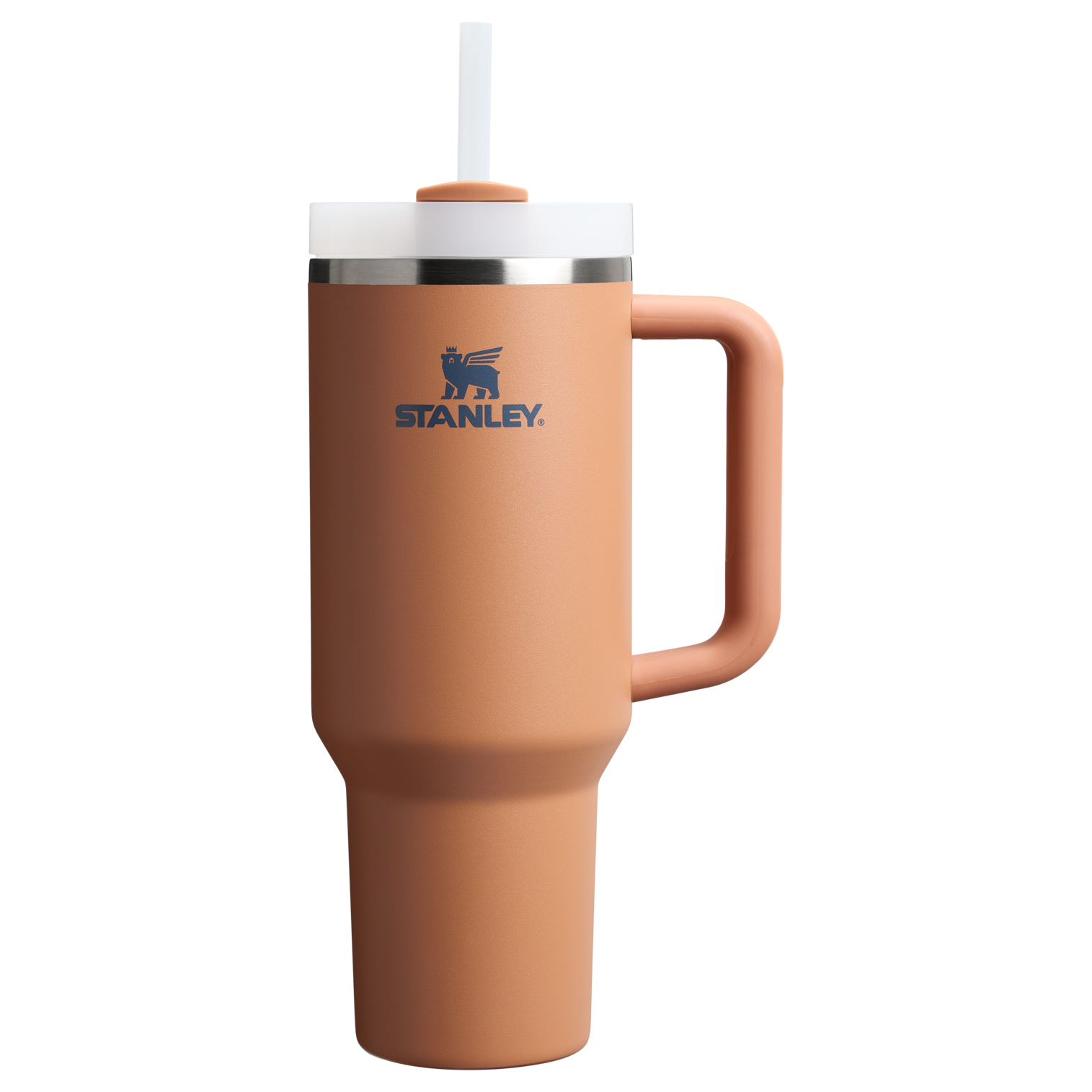 Splash-Resistant FlowState The Quencher H2.0 Flowstate Tumbler  | Stanley Create D332L - Premium Stainless Steel Straw Cup for All-Day Hydration - Toast