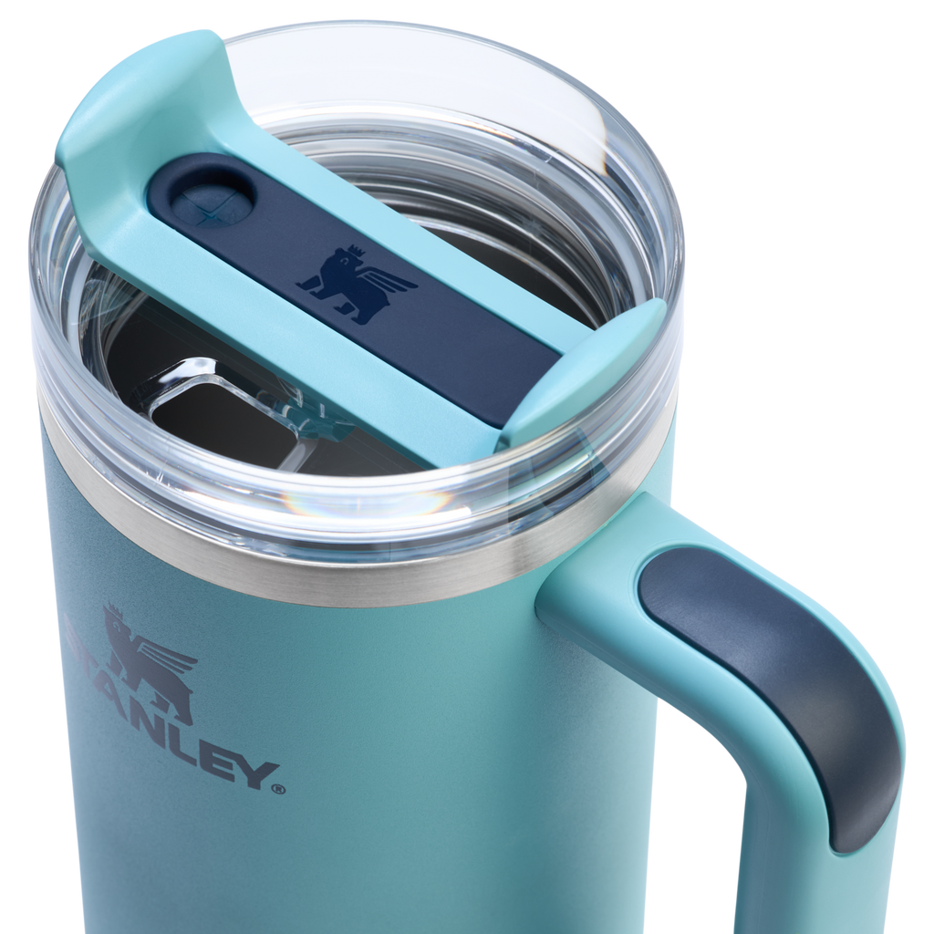 Car-Cup Friendly The Quencher H2.0 Flowstate Tumbler | Stanley Create D331C - Premium Stainless Steel Straw Cup for All-Day Hydration Detail