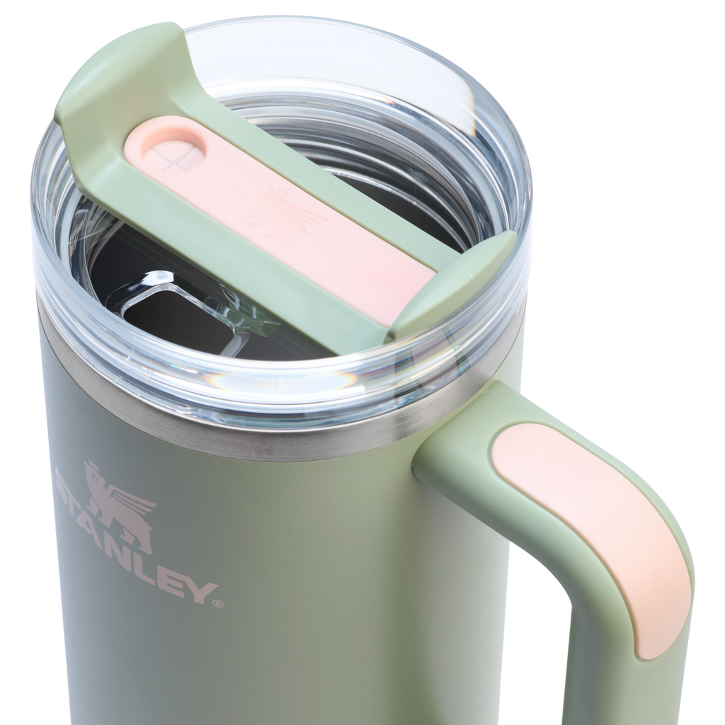 Car-Cup Friendly The Quencher H2.0 Flowstate Tumbler | Stanley Create D331C - Premium Stainless Steel Straw Cup for All-Day Hydration Detail