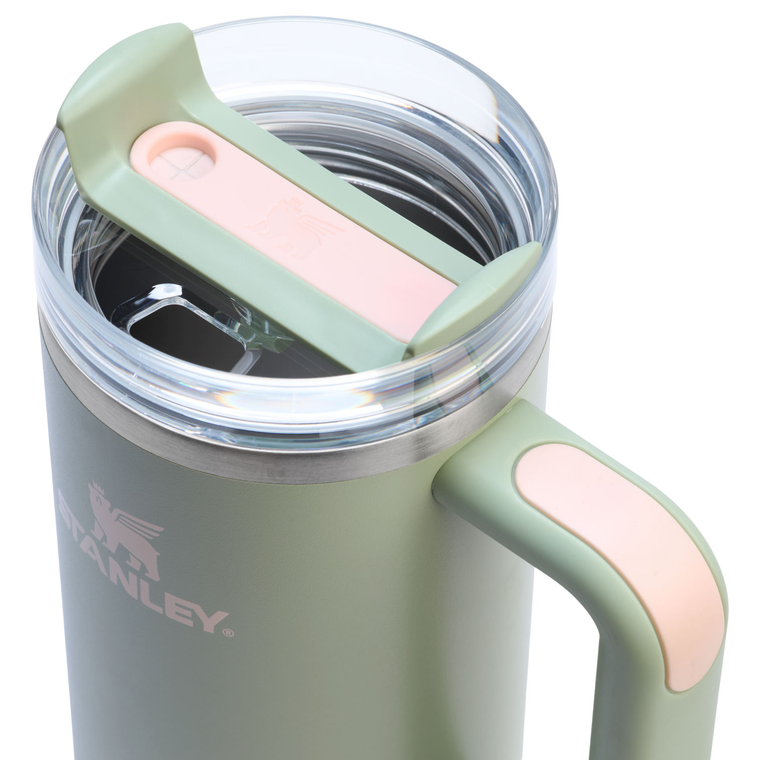 Car-Cup Friendly The Quencher H2.0 Flowstate Tumbler | Stanley Create D331C - Premium Stainless Steel Straw Cup for All-Day Hydration Detail
