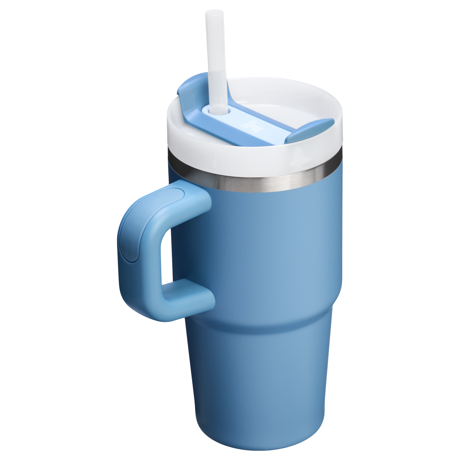 Splash-Resistant FlowState The Quencher H2.O Flowstate Tumbler with Handle | Stanley Create D309N - FlowState 3-Position Lid Insulated Travel Mug Detail