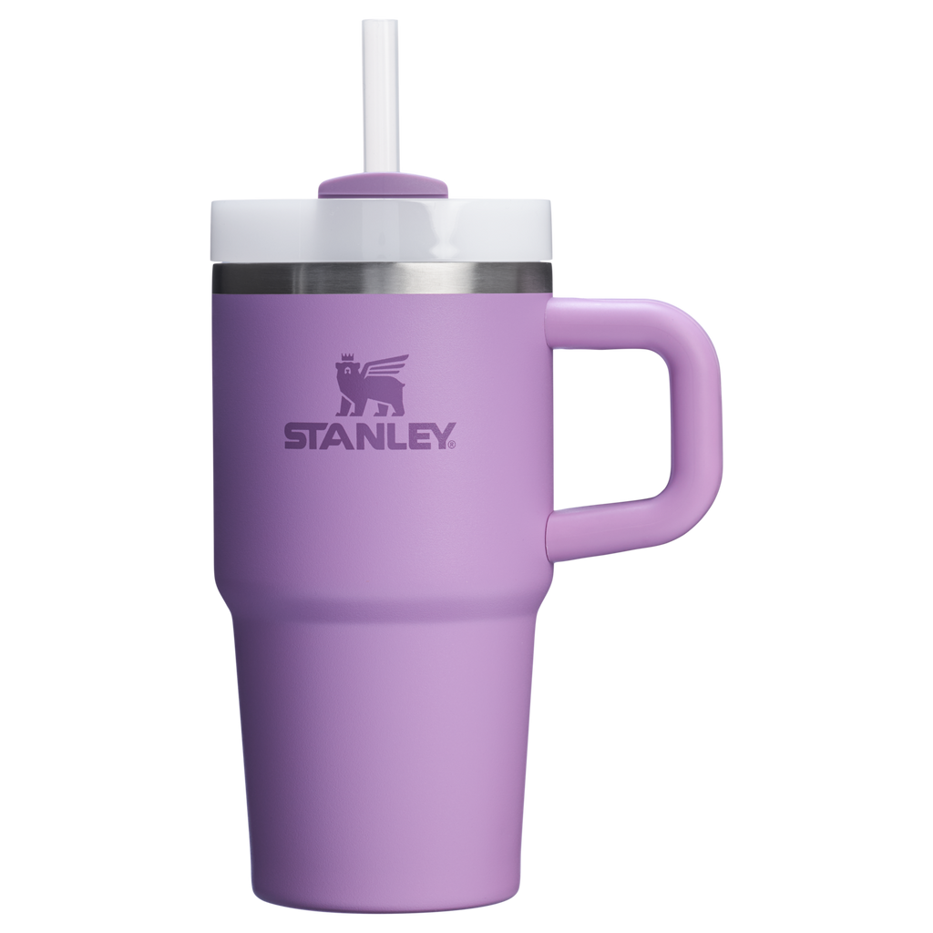 Splash-Resistant FlowState The Quencher H2.O Flowstate Tumbler with Handle | Stanley Create D309N - FlowState 3-Position Lid Insulated Travel Mug Detail