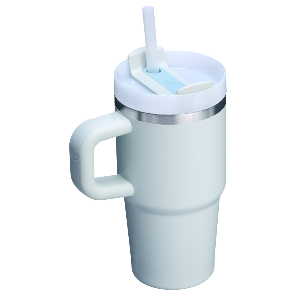 Splash-Resistant FlowState The Quencher H2.O Flowstate Tumbler with Handle | Stanley Create D309N - FlowState 3-Position Lid Insulated Travel Mug Detail