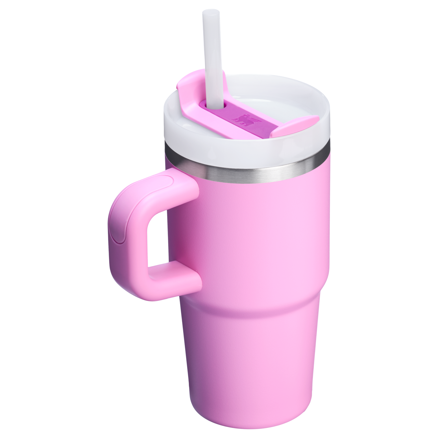 Splash-Resistant FlowState The Quencher H2.O Flowstate Tumbler with Handle | Stanley Create D309N - FlowState 3-Position Lid Insulated Travel Mug Detail