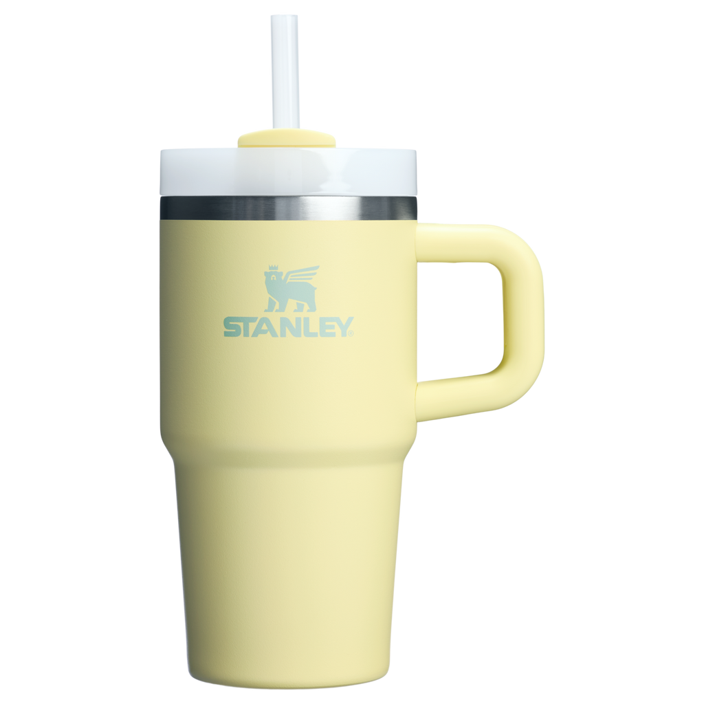 Splash-Resistant FlowState The Quencher H2.O Flowstate Tumbler with Handle | Stanley Create D309N - FlowState 3-Position Lid Insulated Travel Mug Detail