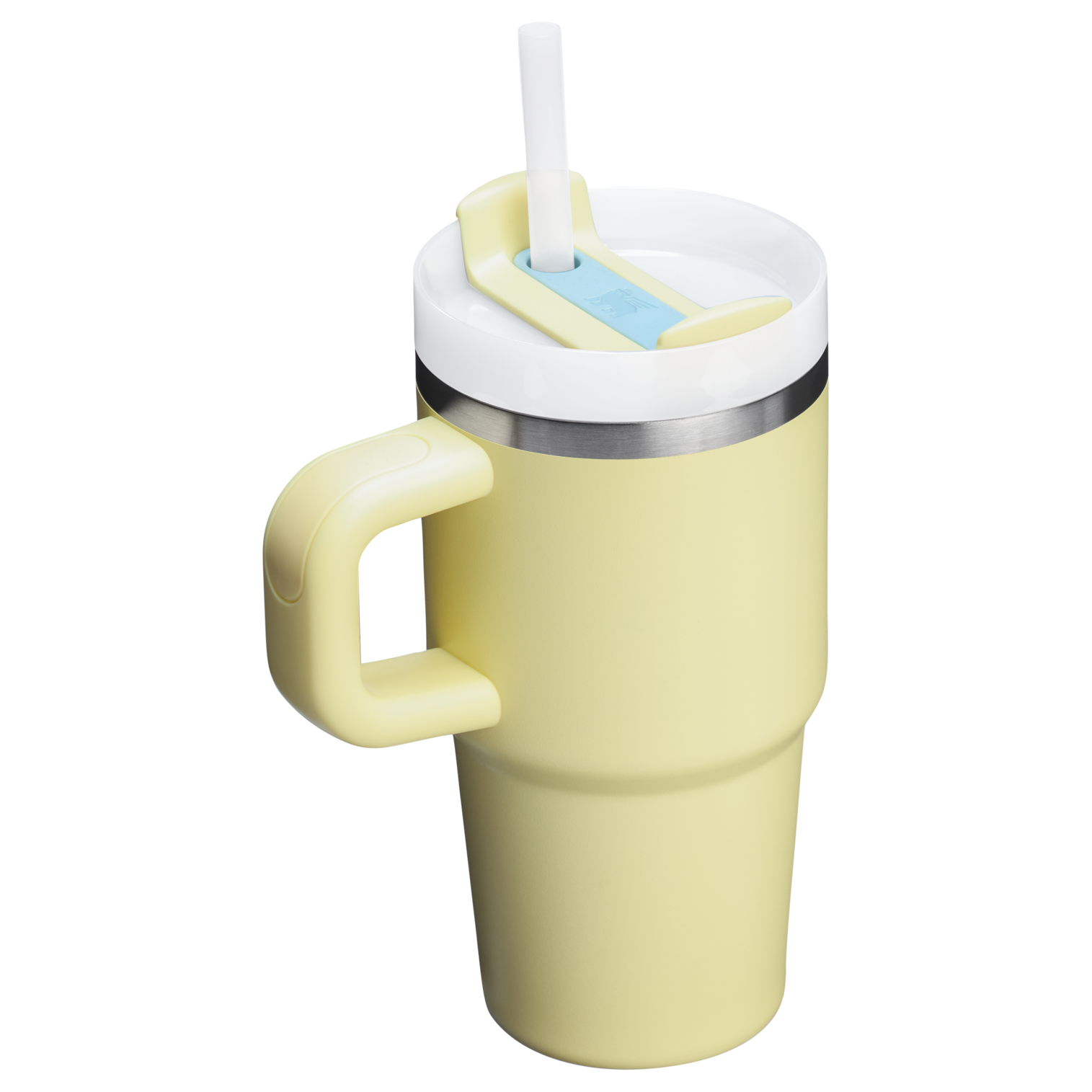 Splash-Resistant FlowState The Quencher H2.O Flowstate Tumbler with Handle | Stanley Create D309N - FlowState 3-Position Lid Insulated Travel Mug Detail