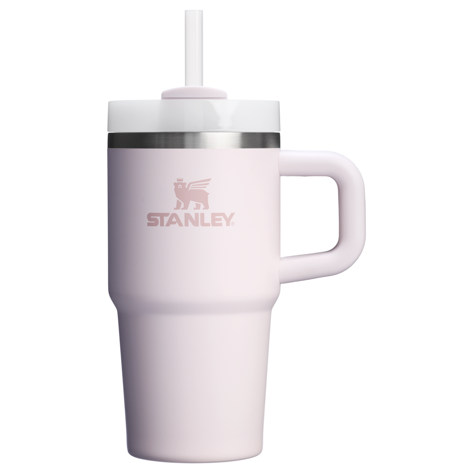 Insulated Travel The Quencher H2.O Flowstate Tumbler D069R - Premium Stainless Steel Straw Cup for All-Day Hydration - Rose Quartz 2.0