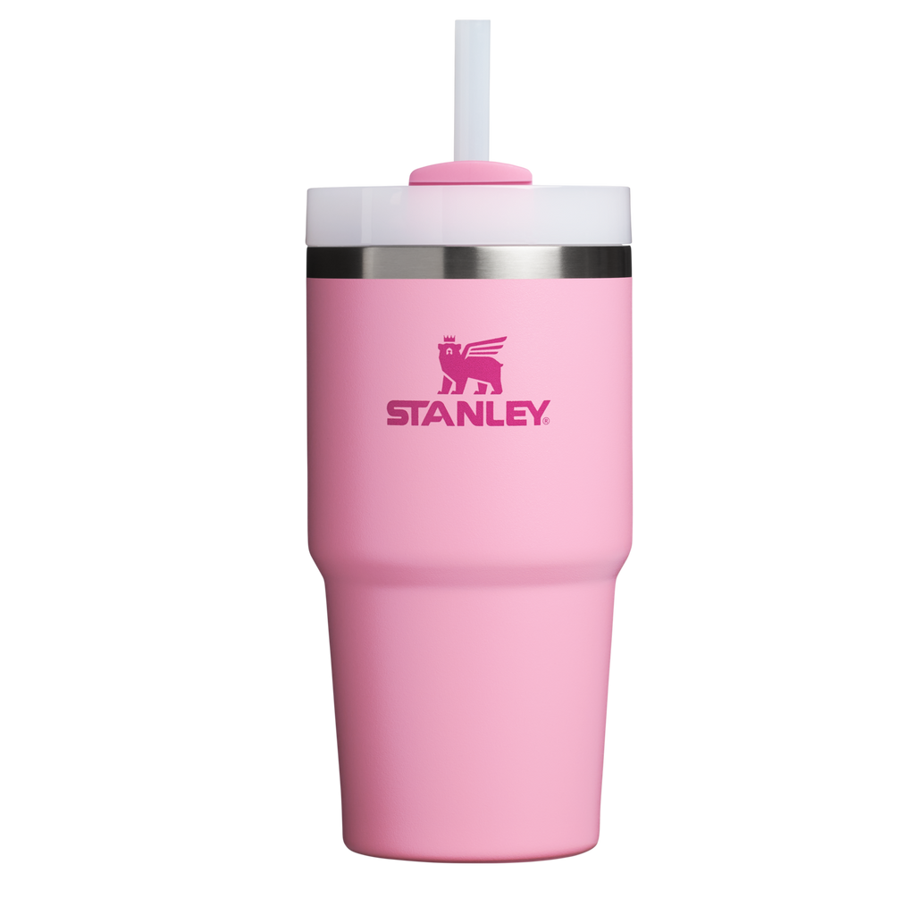 Insulated Travel The Quencher H2.0 Flowstate Tumbler | Stanley Create D330L - Premium Stainless Steel Straw Cup for All-Day Hydration - Rose Quartz 2.0