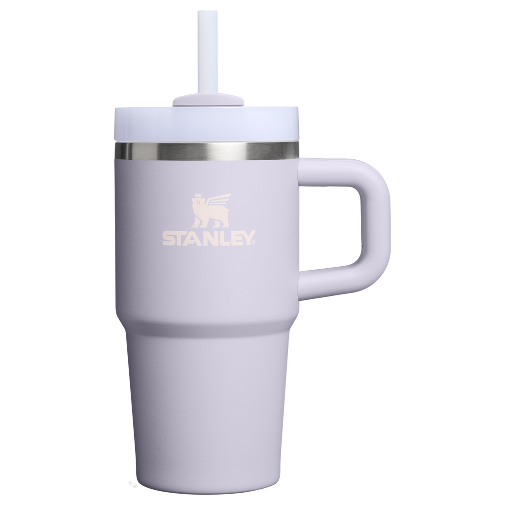 Car-Cup Friendly The Quencher H2.O Flowstate Tumbler | Stanley Create D274S - Premium Stainless Steel Straw Cup for All-Day Hydration - Purple Dust