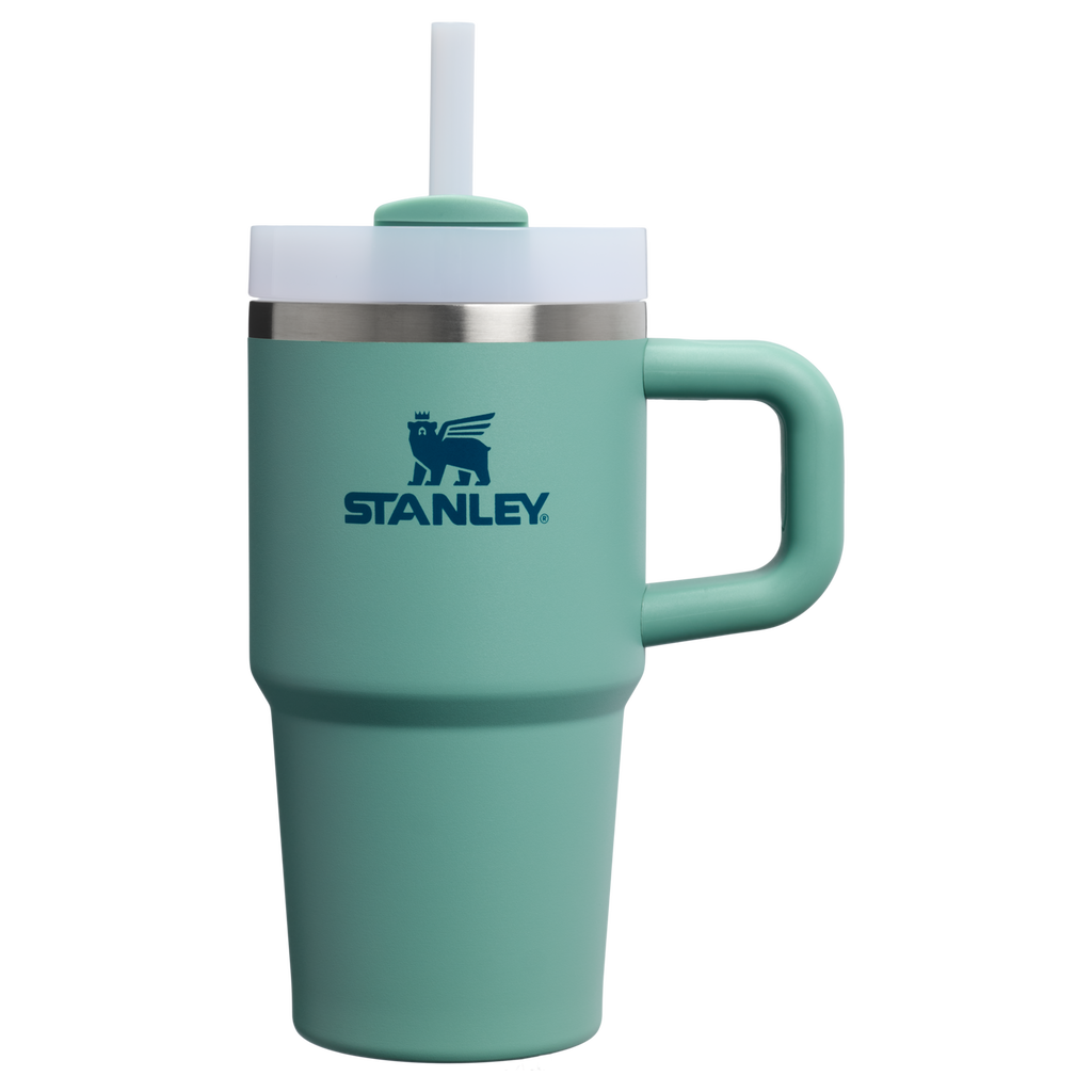 Car-Cup Friendly The Quencher H2.O Flowstate Tumbler | Stanley Create D274S - Premium Stainless Steel Straw Cup for All-Day Hydration - Spring Green