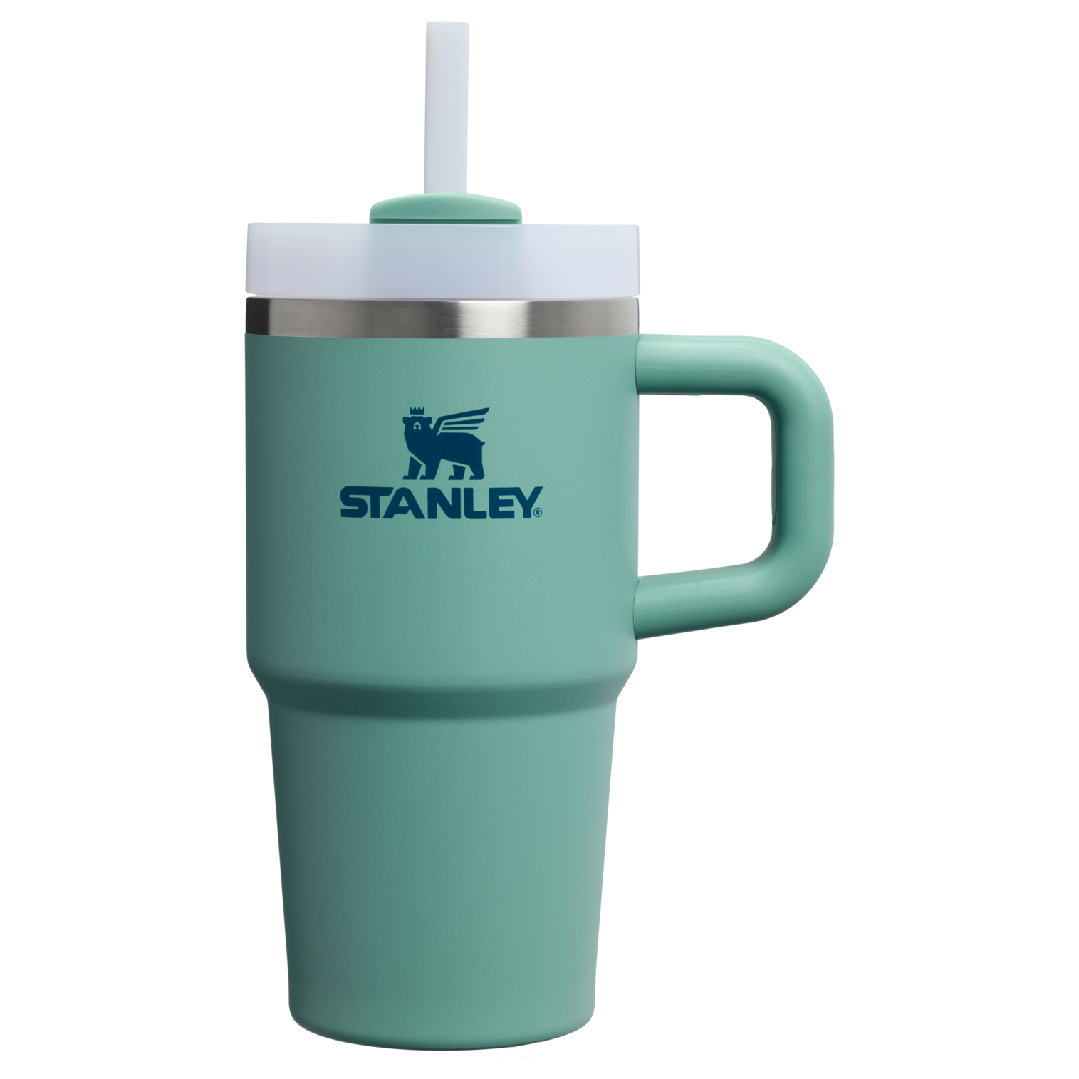Car-Cup Friendly The Quencher H2.O Flowstate Tumbler | Stanley Create D274S - Premium Stainless Steel Straw Cup for All-Day Hydration - Spring Green