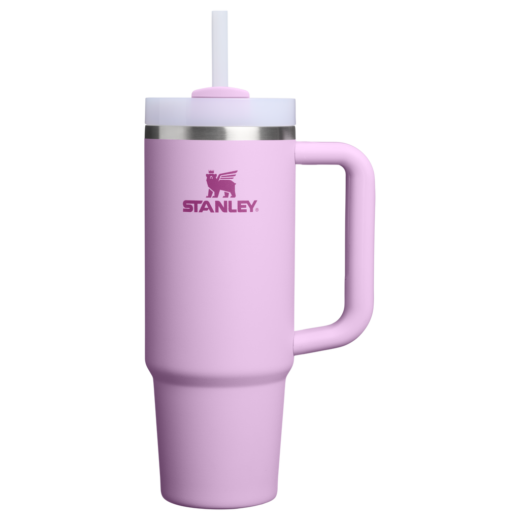 Car-Cup Friendly The Quencher H2.0 Flowstate Tumbler | Stanley Create D331C - Premium Stainless Steel Straw Cup for All-Day Hydration - Soft Orchid