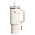 Large Capacity The Quencher Luxe H2.0 Flowstate Tumbler D208F - Double-Wall Vacuum Insulated Travel Tumbler with Straw - Starlight Shimmer