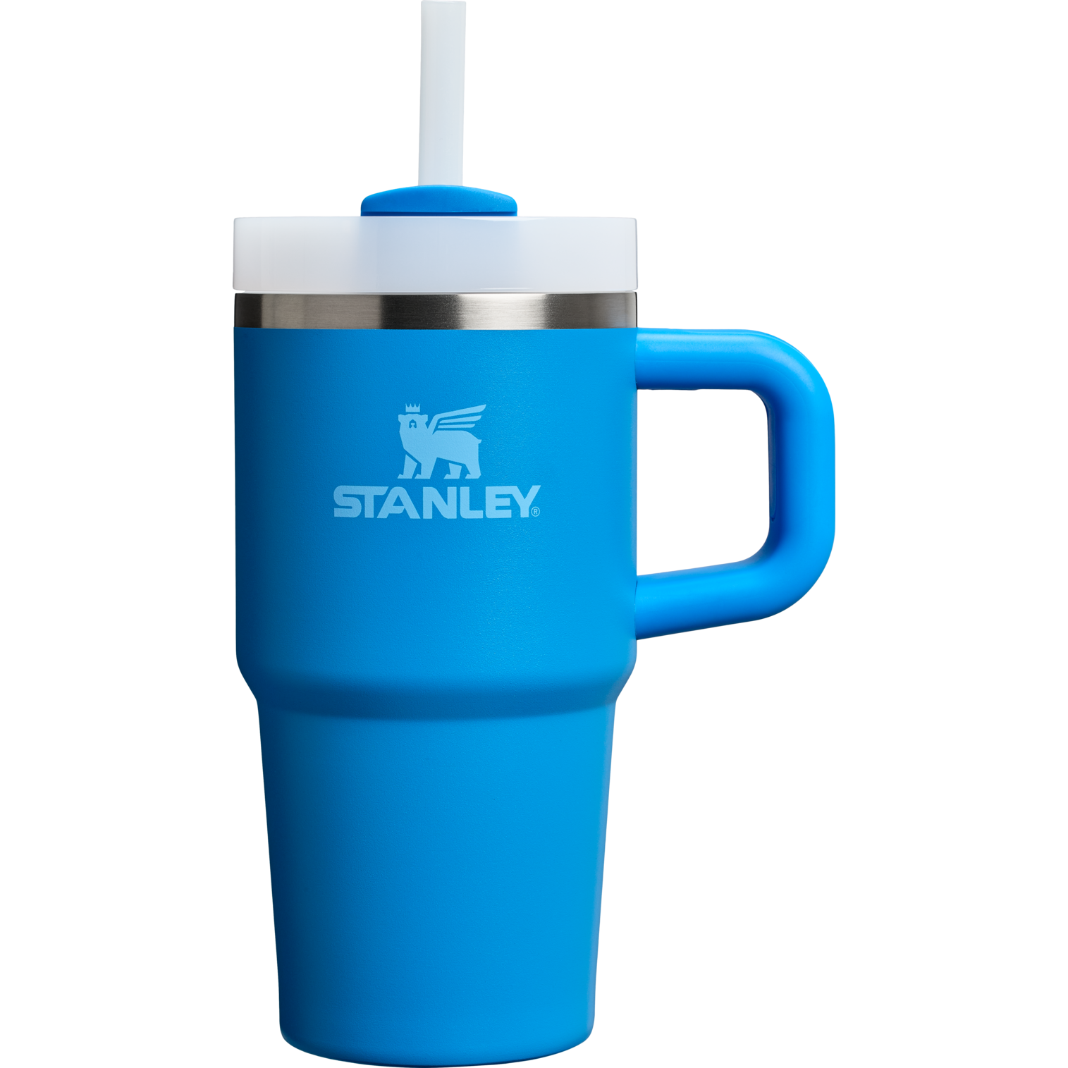 Splash-Resistant FlowState The Quencher H2.O Flowstate Tumbler with Handle | Stanley Create D309N - FlowState 3-Position Lid Insulated Travel Mug Detail