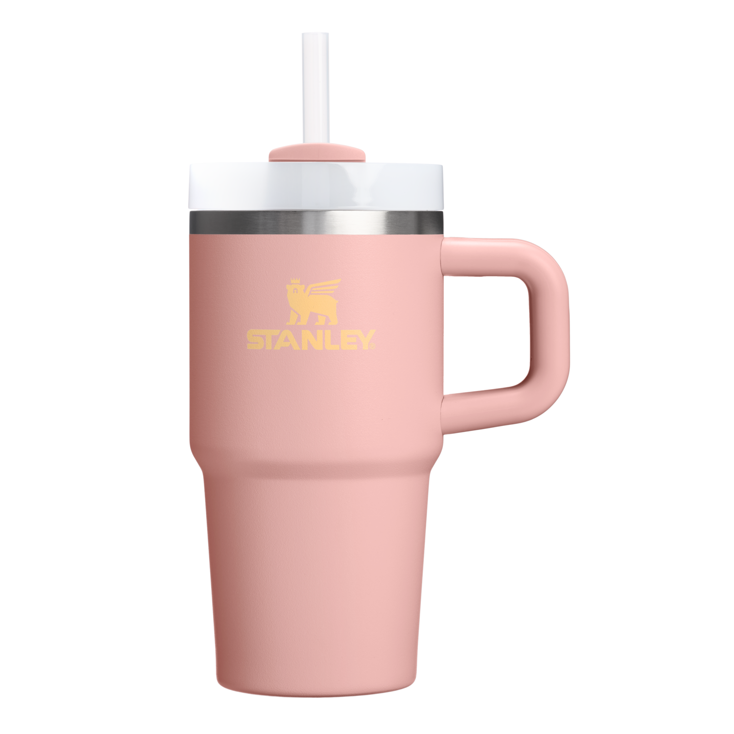 Insulated Travel The Quencher H2.O Flowstate Tumbler D069R - Premium Stainless Steel Straw Cup for All-Day Hydration - Peach Rose
