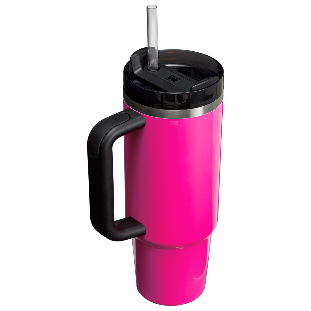 Car-Cup Friendly The Quencher H2.0 Flowstate Tumbler | Stanley Create D331C - Premium Stainless Steel Straw Cup for All-Day Hydration Detail
