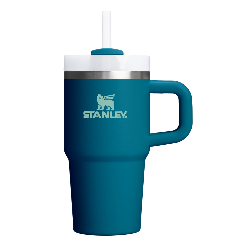 Car-Cup Friendly The Quencher H2.O Flowstate Tumbler | Stanley Create D274S - Premium Stainless Steel Straw Cup for All-Day Hydration - Coastal Teal