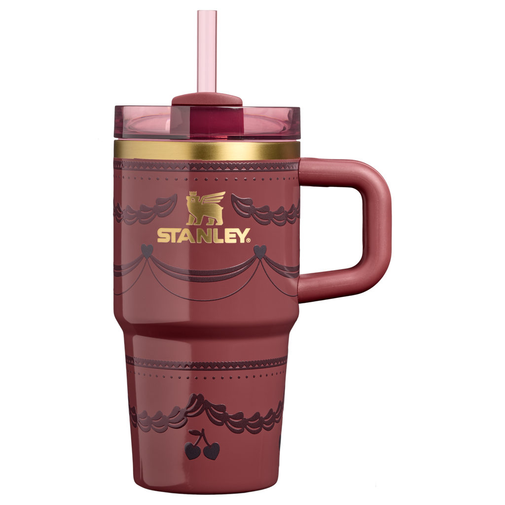 Large Capacity The Valentine’s Day Quencher H2.0  Flowstate Tumbler D234X - FlowState 3-Position Lid Insulated Travel Mug - Red Velvet Cake