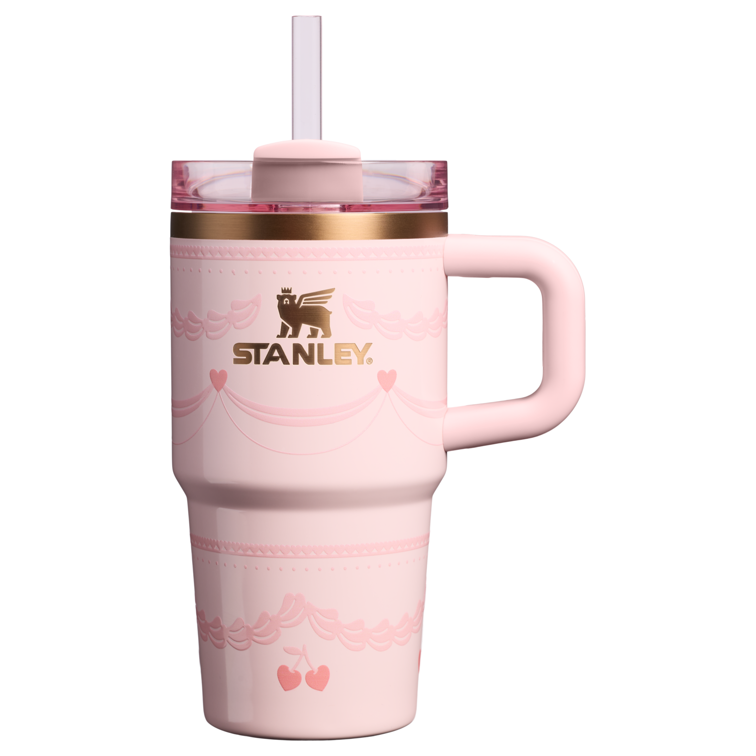 Large Capacity The Valentine’s Day Quencher H2.0  Flowstate Tumbler D234X - FlowState 3-Position Lid Insulated Travel Mug - Pink Velvet Cake