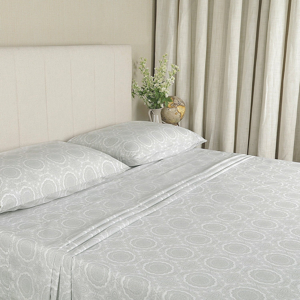 Breathable Luxury 100% Cotton Queen Sheets Set, 4 Piece Bed Sheets Set with HeiQ Fresh, Percale Weave, Hotel Luxury, Ultra Soft Sheets ... - Premium Ultra-Soft Pillowcase Pair for Sleeping - Default Title