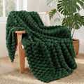 Cozy Fleece 50"x60" Throw Blanket for Couch with Expanded 3D-Jacquard Pattern, Fuzzy Soft Cozy Exquisite Blankets or All Season, ... - Cozy Fleece Throw Blanket for Couch & Bed - Default Title