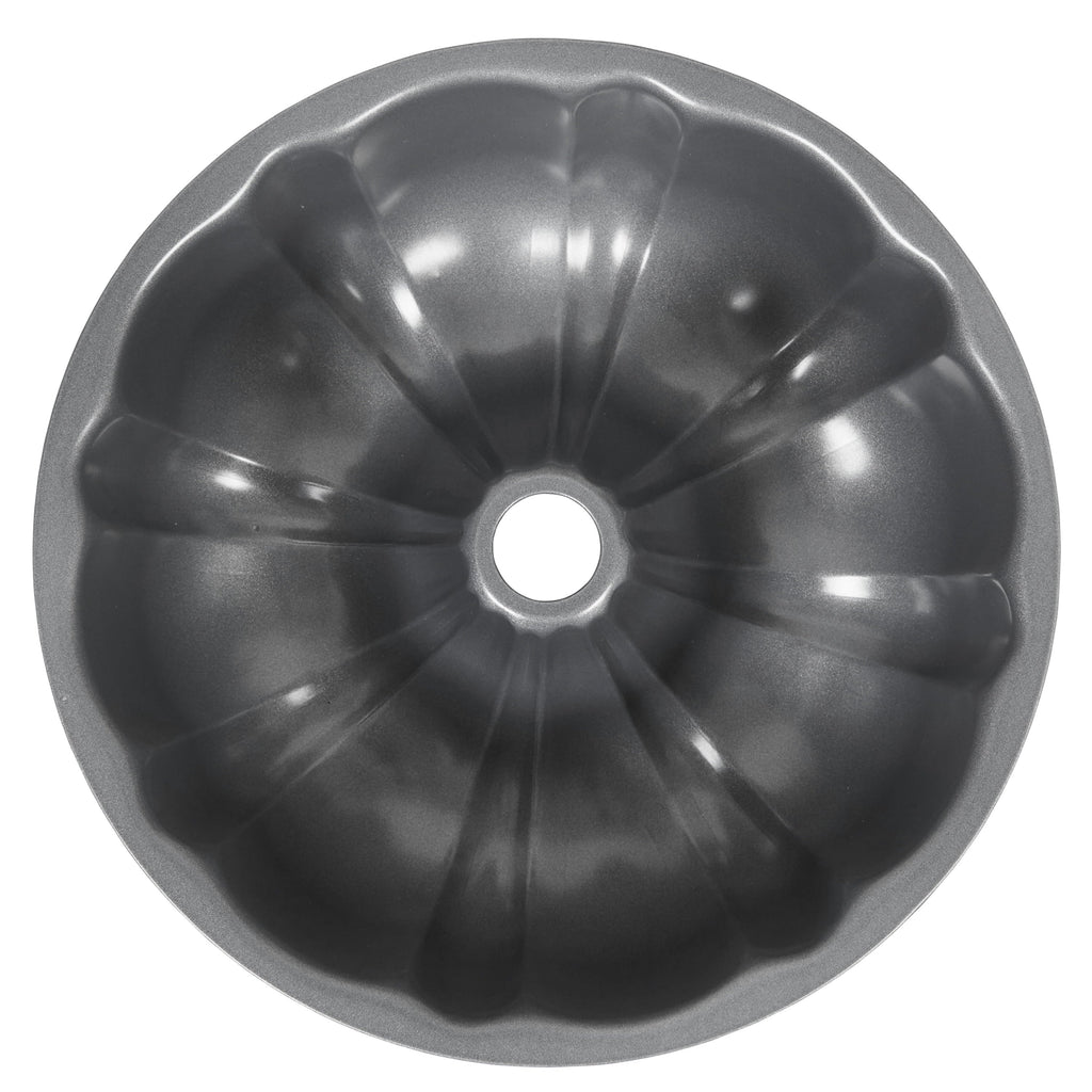Ergonomic Manual Everyday Non-Stick Bundt Cake Pan 9.51" Fluted Tube Baking Pan, Packaging May Vary - Premium Stainless Steel Garlic Presser & Peeler - Default Title
