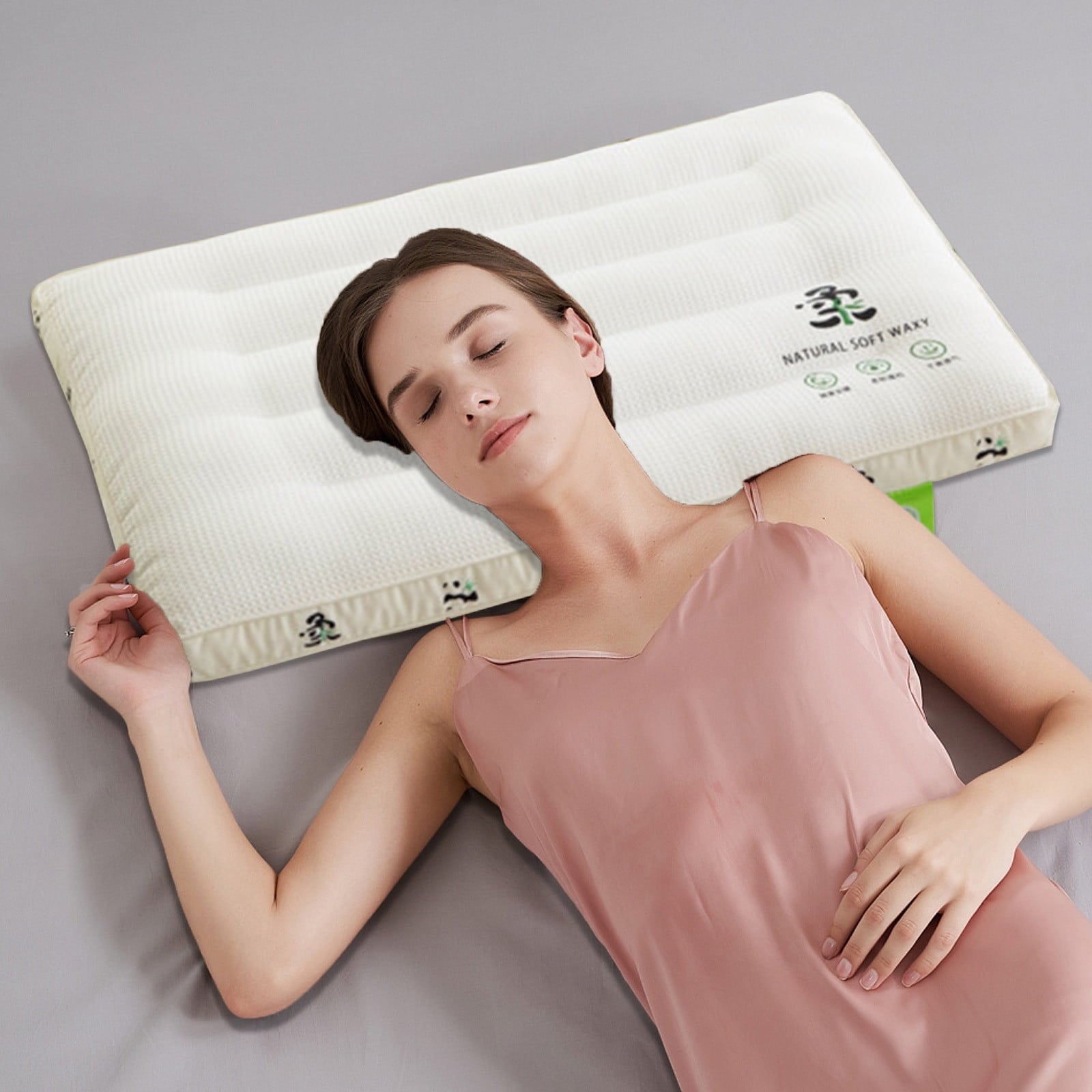 Decorative Plump Ultra Thin Flat Pillows for Sleeping Standard Size, 2.5 Inch Slim Flat Pillow for Stomach, Back or Side Sleepers, Ext... - Decorative Throw Pillow Cushion for Sofa & Bed - Default Title