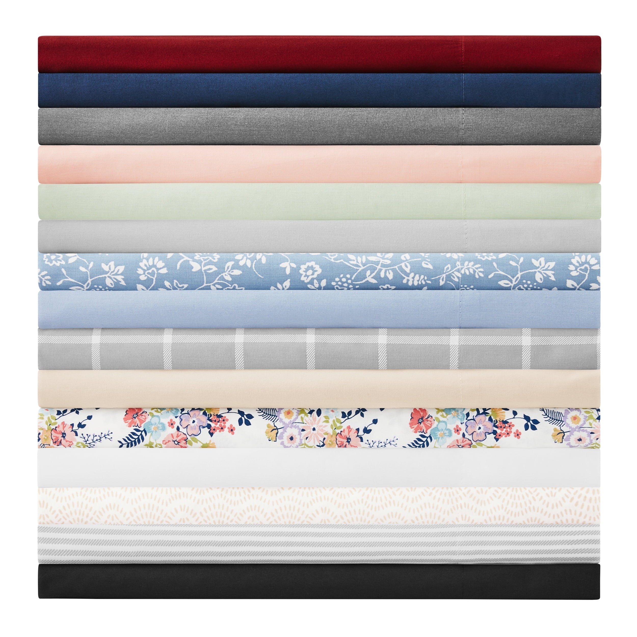 Cooling Sateen Easy Care 300 Thread Count Solid Soothing-Gray CVC Cotton Blend Fitted Sheet, King (Adult) - Cooling Hotel Quality Bedding Sheets and Pillowcases Detail