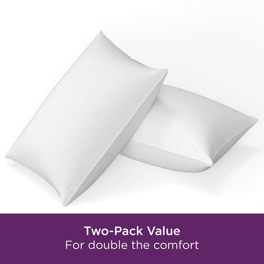 Orthopedic Support Bed Pillows, Standard/Queen (2 Count) - Ergonomic Memory Foam Pillow for Neck Pain Support Detail