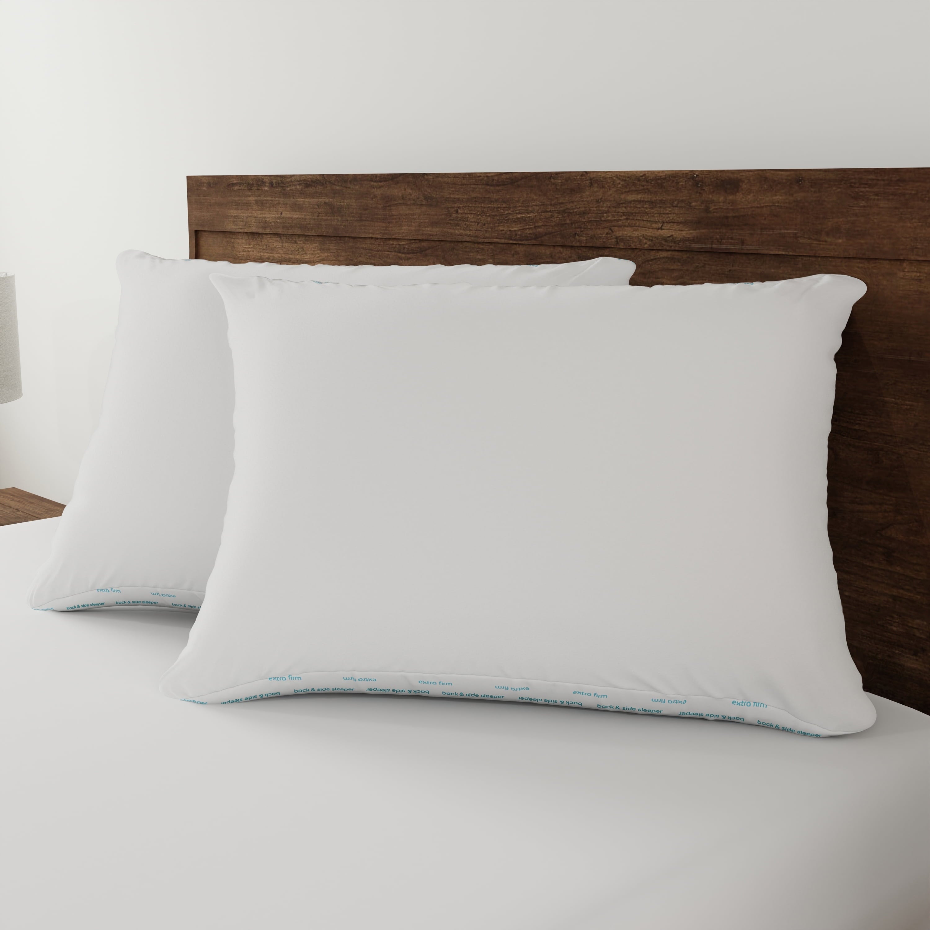 Fluffy Shredded Back & Side Sleeper Bed Pillow, Standard/Queen - Extra Firm Support - Decorative Throw Pillow Cushion for Sofa & Bed Detail