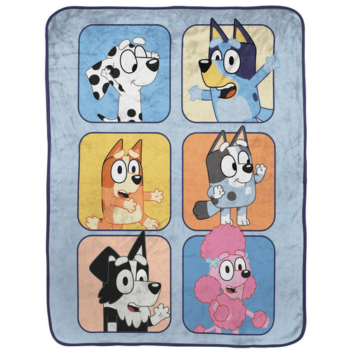 Cozy Fleece BBC & Friends 40x50 Throw Blanket - Super Soft Reversible Sherpa Flannel Blanket Detail