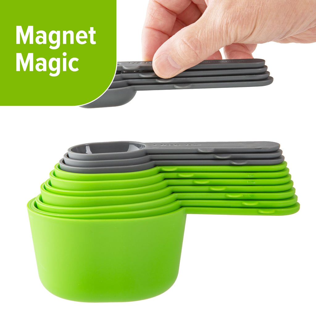 Multi-Functional 15 Piece Magnetic Measuring Set - Kitchen Gadget Tool for Quick Food Prep Detail