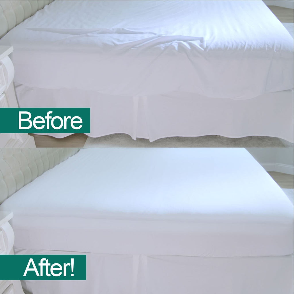 Premium Egyptian Cotton Fitted Bed Sheet With Built-In Compression Cord Locks On Mattresses & Won’t Slip - Cooling Hotel Quality Bedding Sheets and Pillowcases Detail