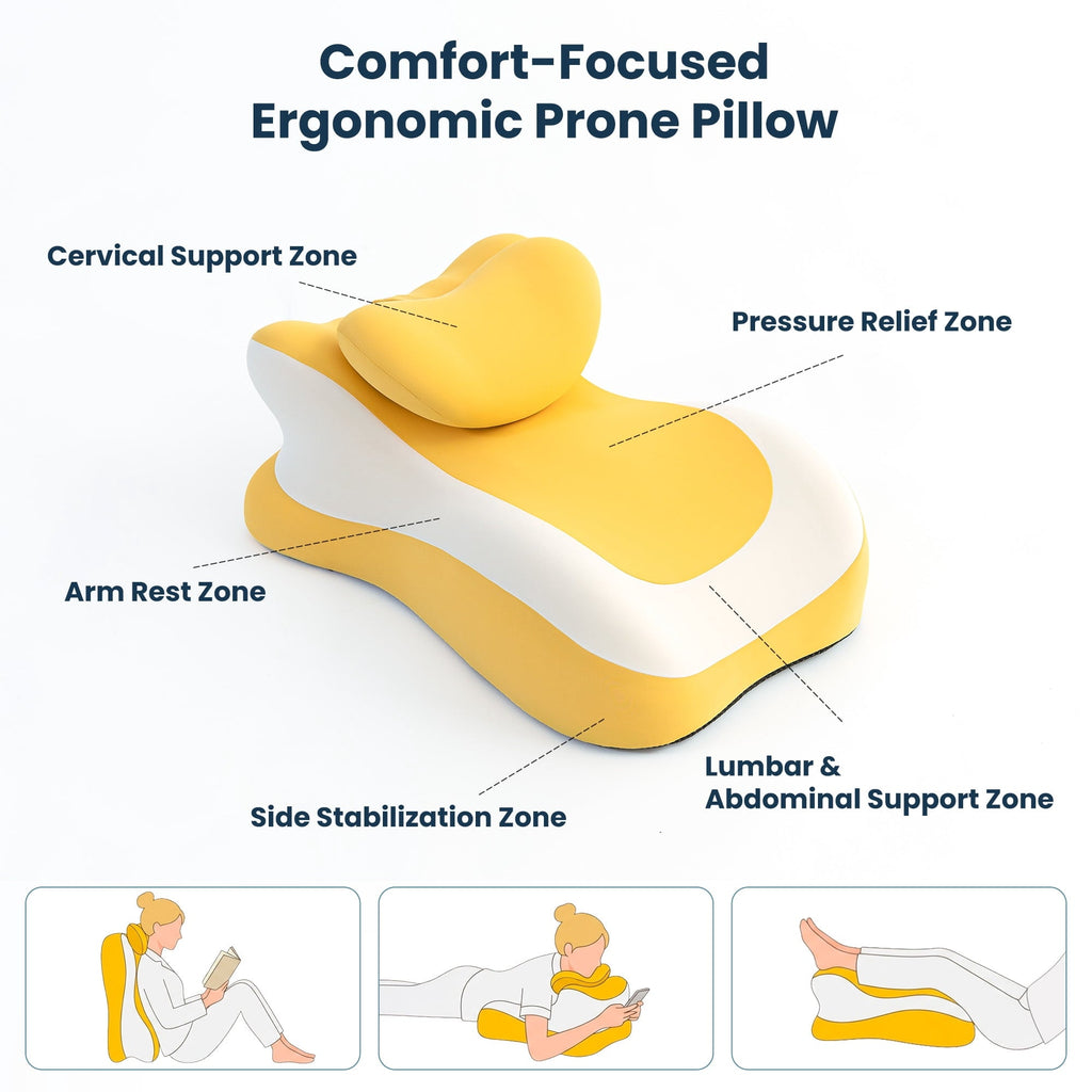 Decorative Plump Memory Foam Reading Pillow, Multi-Position Support Bed Pillow for Petite Adults, Reading Tools, Fun Couple Pillows Pr... - Hotel Quality Plush Sleeping Pillows Detail