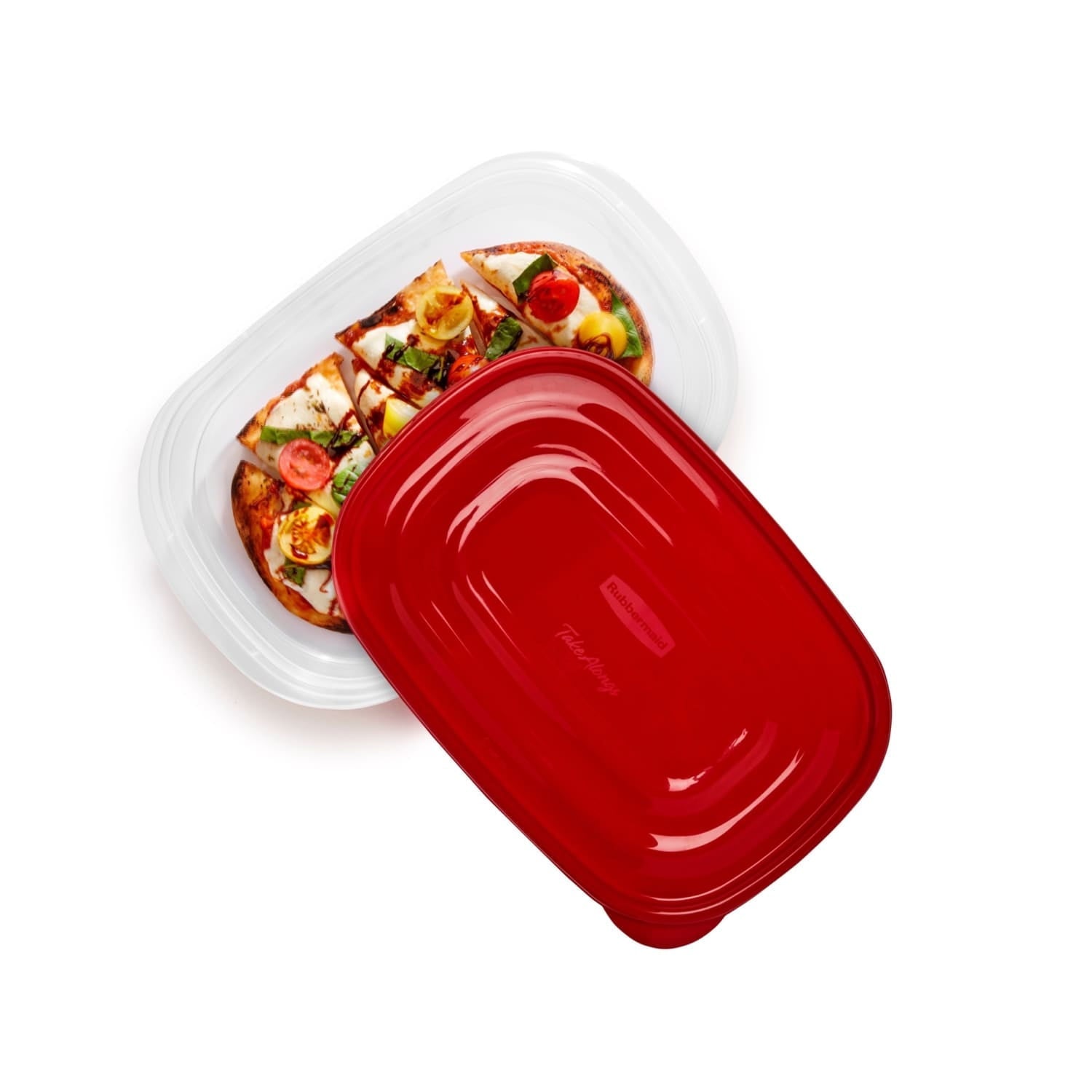 Playful Geometric 4.0-Cup Rectangle Food Storage Containers, Ruby Red, 3 pack - Playful Star & Heart Shaped Geometric NeeDoh Detail