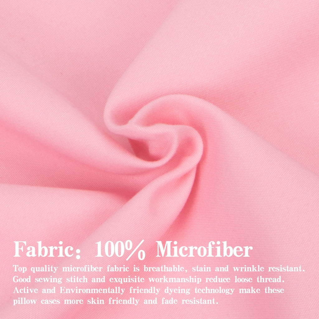 Breathable Luxury Microfiber Bed Sheets Set - 1800 Series Soft Sheet Set- 3 Piece - Twin XL - Pink - Cooling Hotel Quality Bedding Sheets and Pillowcases Detail
