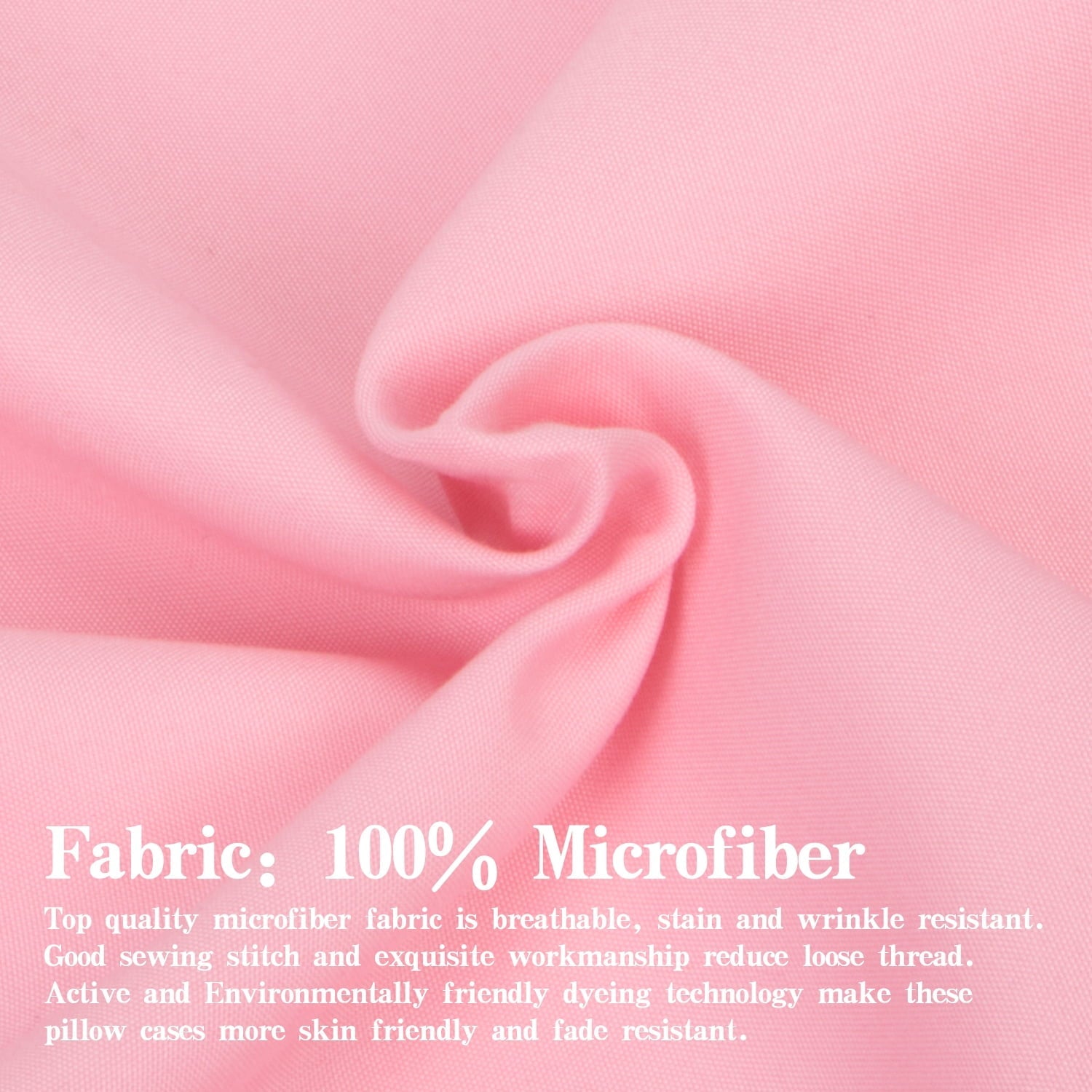 Breathable Luxury Microfiber Bed Sheets Set - 1800 Series Soft Sheet Set- 3 Piece - Twin XL - Pink - Cooling Hotel Quality Bedding Sheets and Pillowcases Detail