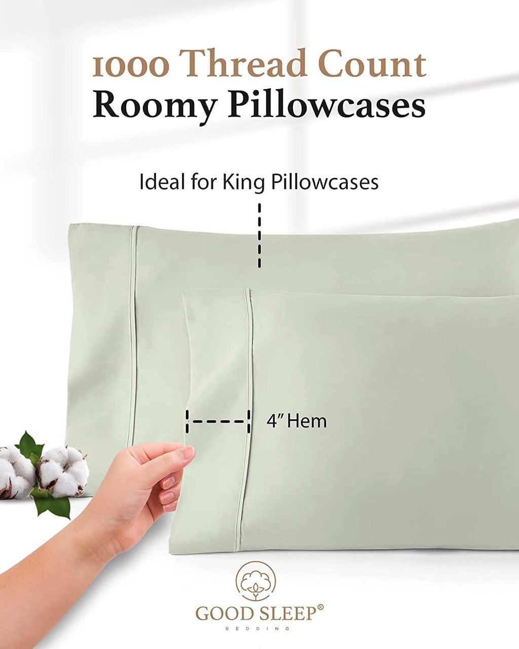 Cooling Sateen Queen Size Flat Sheet Only - Hotel Style 100% Egyptian Cotton Sheet, Soft & Breathable, Sateen Weave 800 Thread Count... - Luxury Bed Sheet Set with Deep Pockets Detail