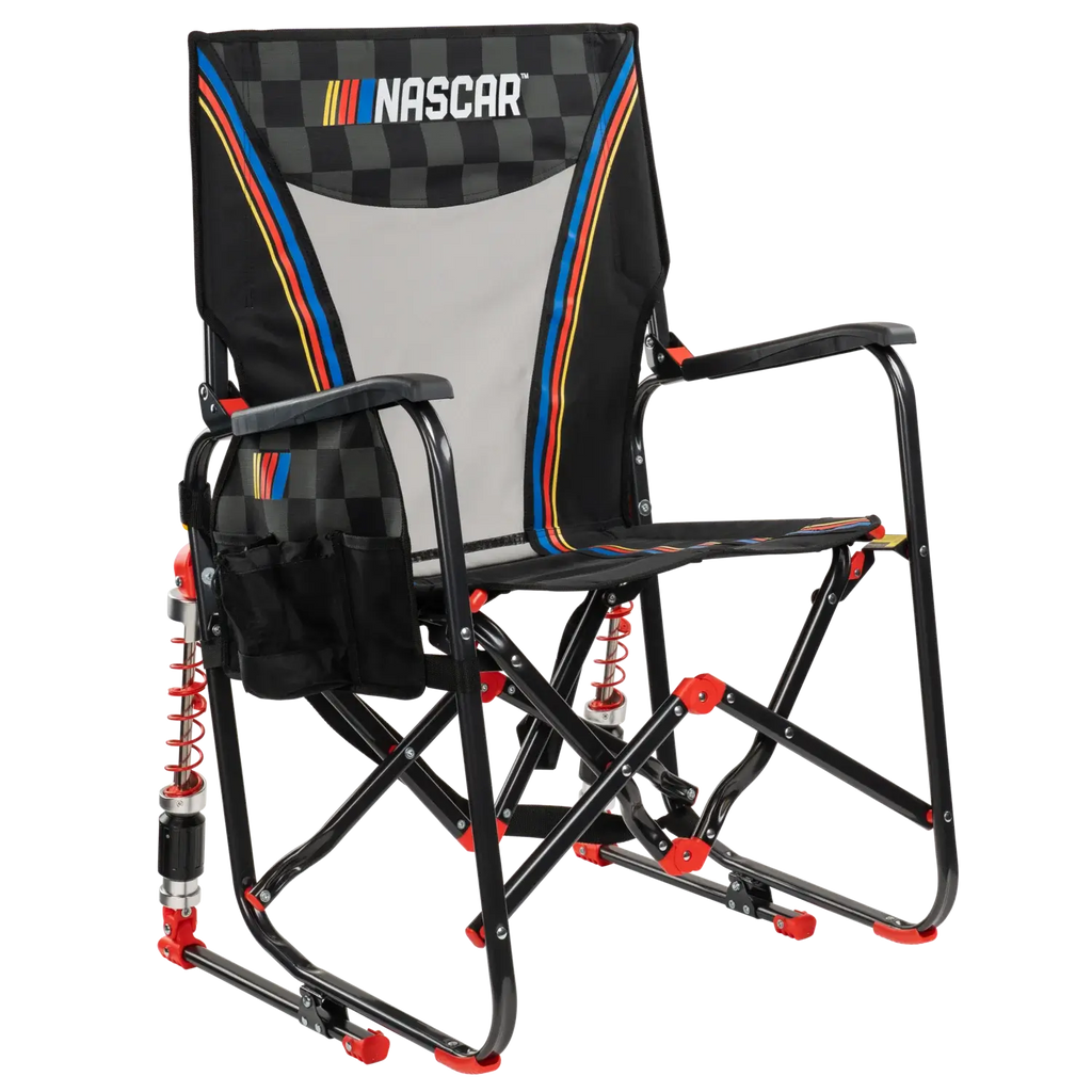 Luxury Camp Adjustable Rocker - NASCAR - Choice 899 - Patented Spring-Action Rocking Chair for Camping - Default Title