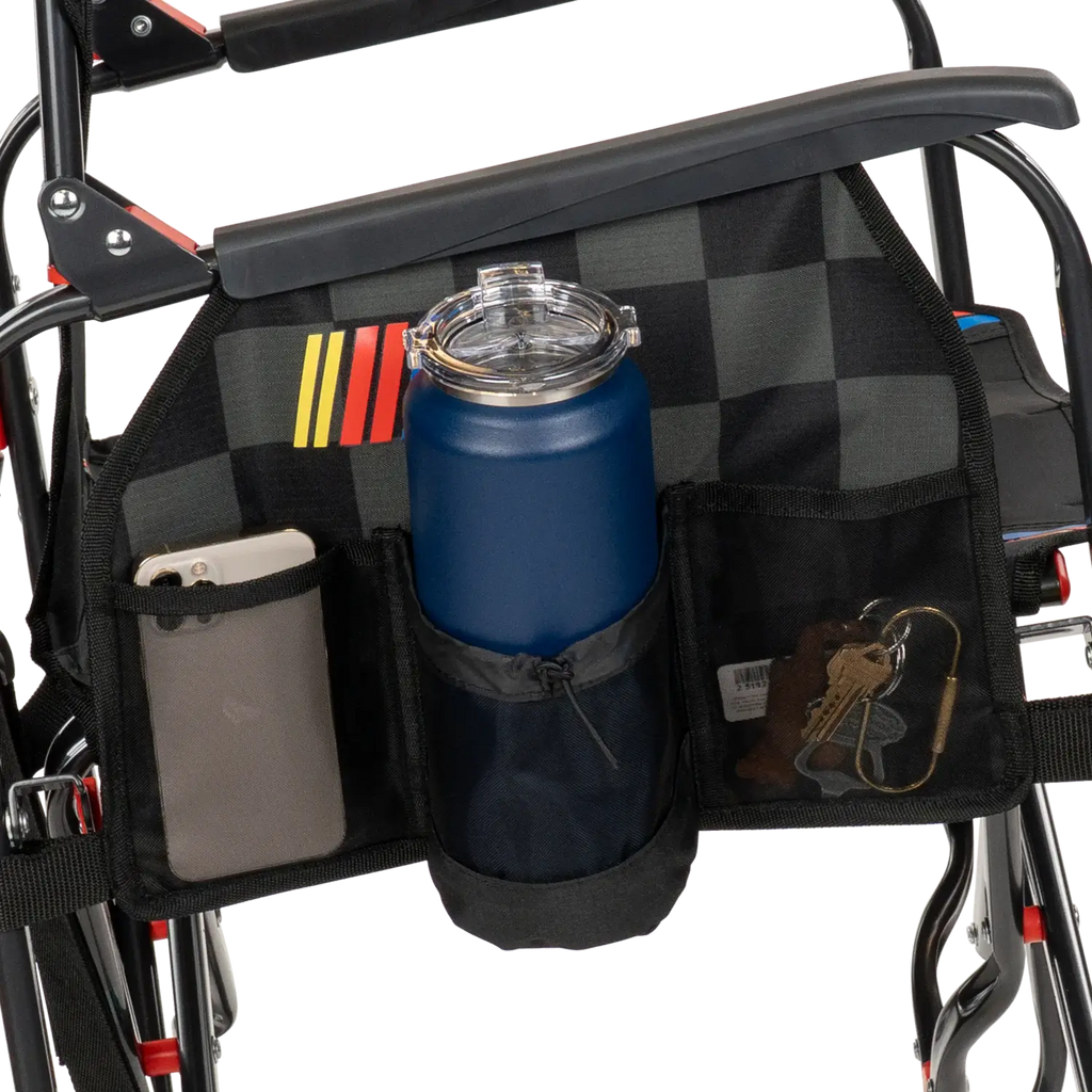 Luxury Camp Adjustable Rocker - NASCAR - Choice 899 - Patented Spring-Action Rocking Chair for Camping Detail