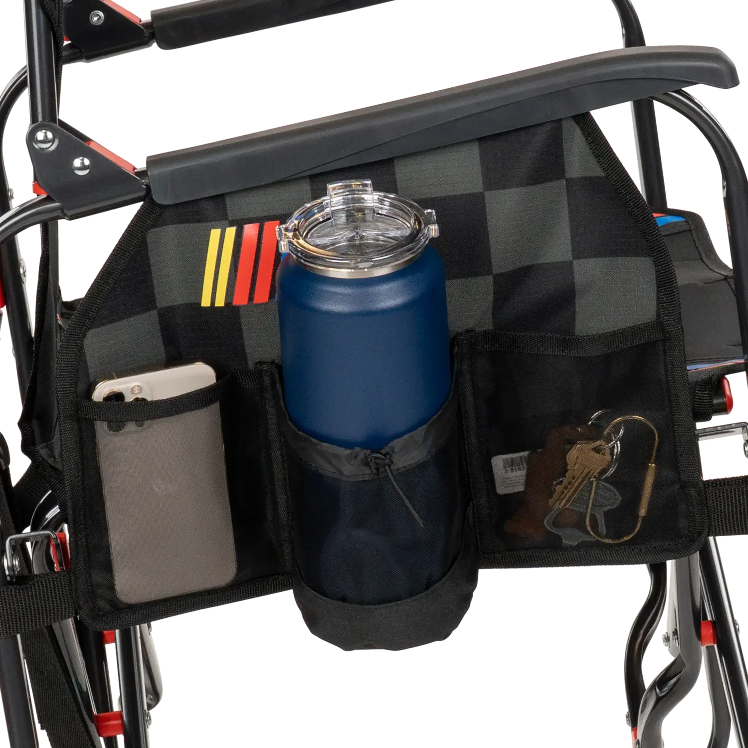 Luxury Camp Adjustable Rocker - NASCAR - Choice 899 - Patented Spring-Action Rocking Chair for Camping Detail
