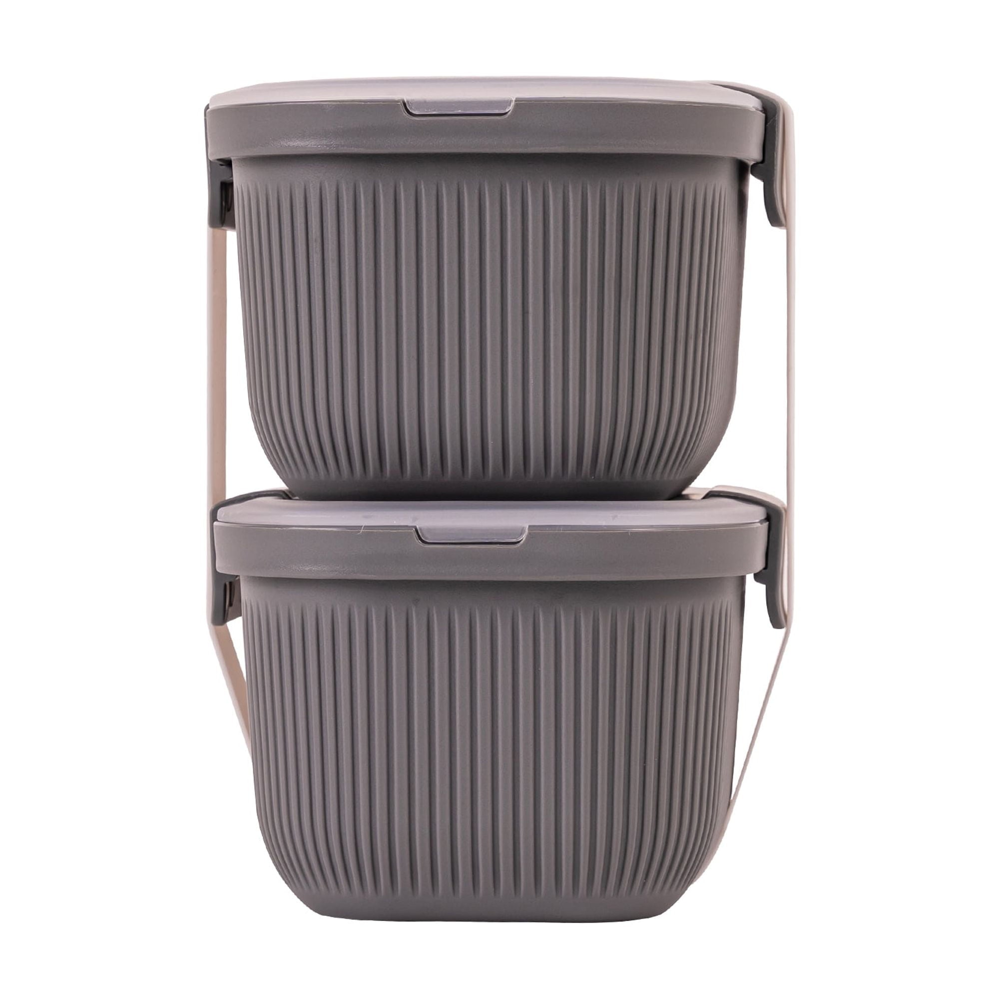 Fun Food Fidget Plastic Food Storage Bento Snack Container, Rectangle, Grey, 19oz Capacity, Made for Portable Food Storage - Deliciously Soft Cupcake Sensory Glob Detail