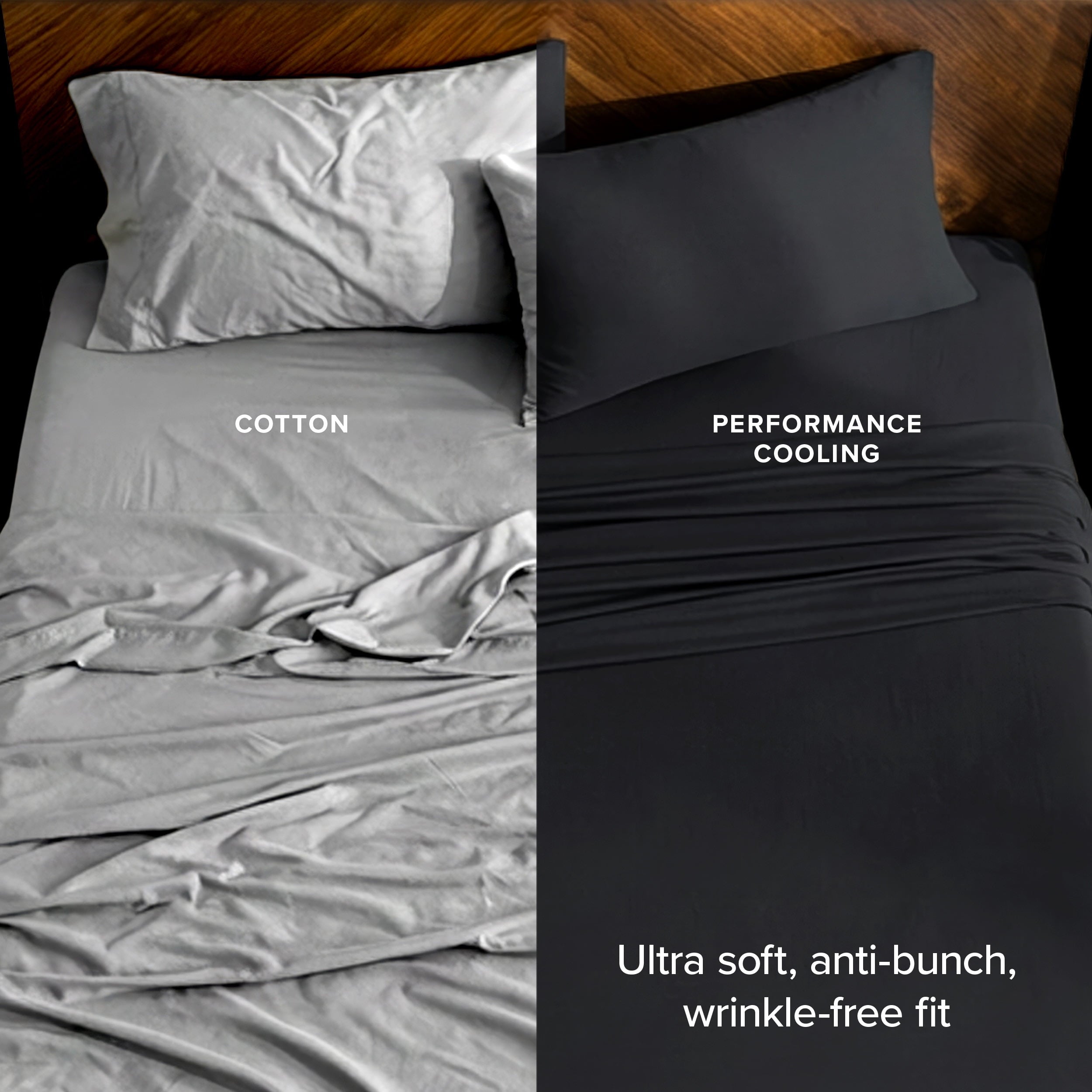 Wrinkle-Resistant Cooling Performance Jersey Knit Stretch Sheet Set, Moisture-Wicking & Breathable, 4-Way Stretch Bed Sheets, Envelope ... - Luxury Bed Sheet Set with Deep Pockets Detail