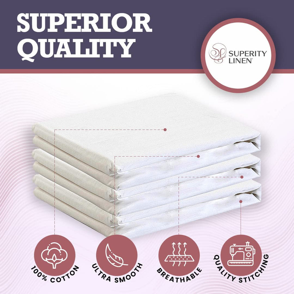 Breathable Luxury Oversized King Size Flat Sheet for Bed - 100% Cotton - Durable and Comfortable with 200 Thread Count - Soft, Breathea... - Premium Ultra-Soft Pillowcase Pair for Sleeping Detail